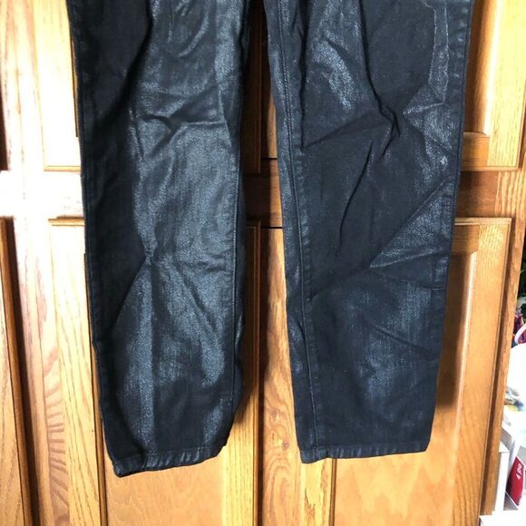 REVICE Foldover Shimmer Moto Straight Jeans - 32 - Picture 9 of 14